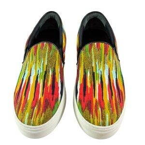 CELINE Paris Striped Slip On Low Top Women's Sneakers Marked as 35 - 5US